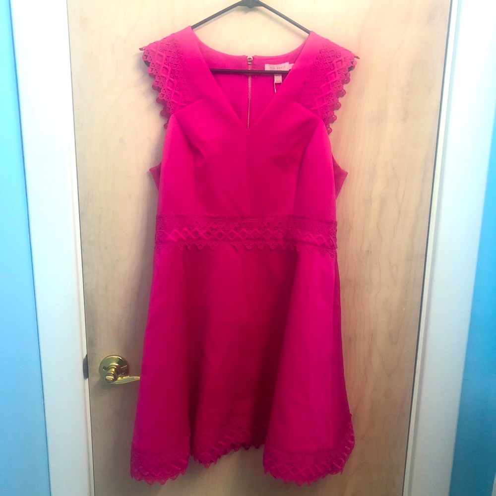 New Ted Baker Elayna Tiered Skater Dress